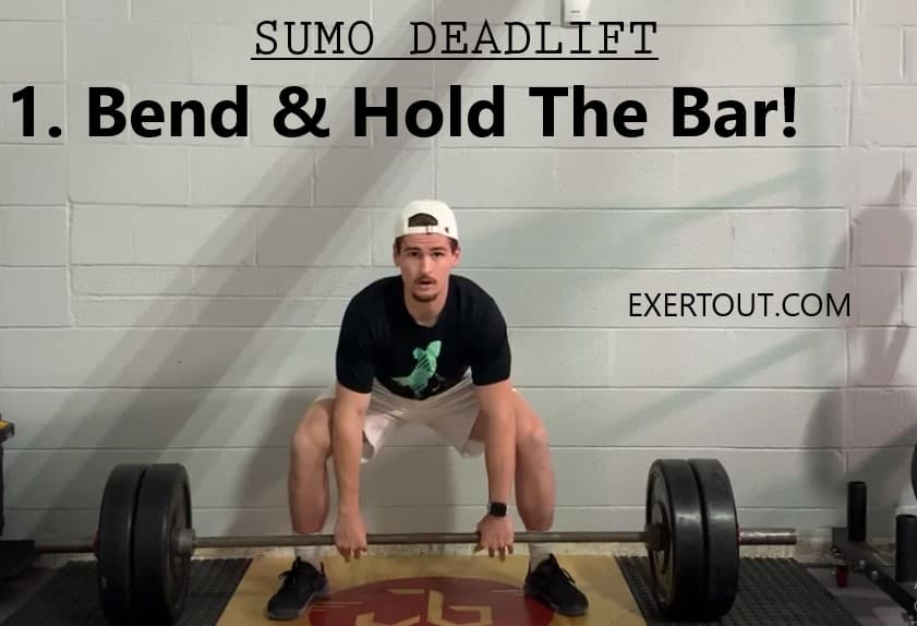 Holding the bar in a opposite fashion  IN SUMO DEADLIFT